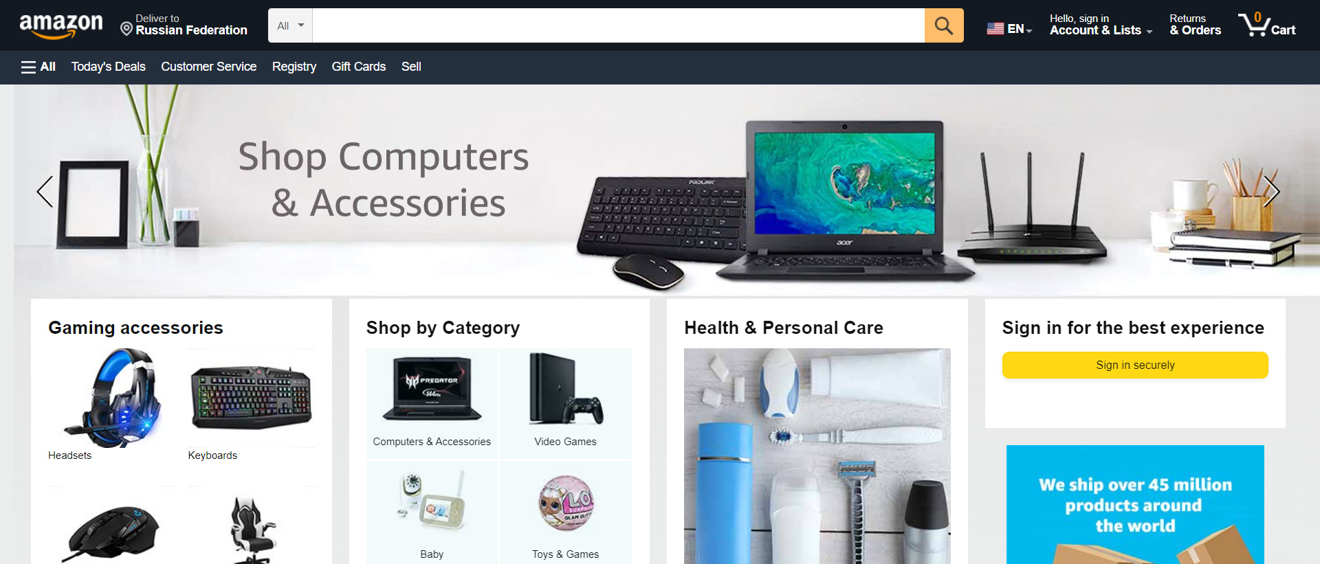 Amazon — как заказать товары из России c доставкой в 2025 году